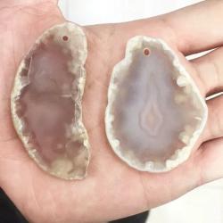 Doğal Akik Jeod Dilimi - Dekorasyon ve Şifa Amaçlı Cilalı Kristal