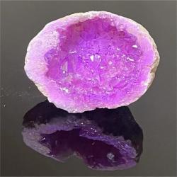 Pierre de grotte en cristal d'agate naturelle en forme de corne d'abondance - Décoration et porte-bonheur