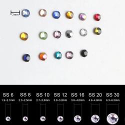 Strass thermocollants en cristal pour vêtements et accessoires