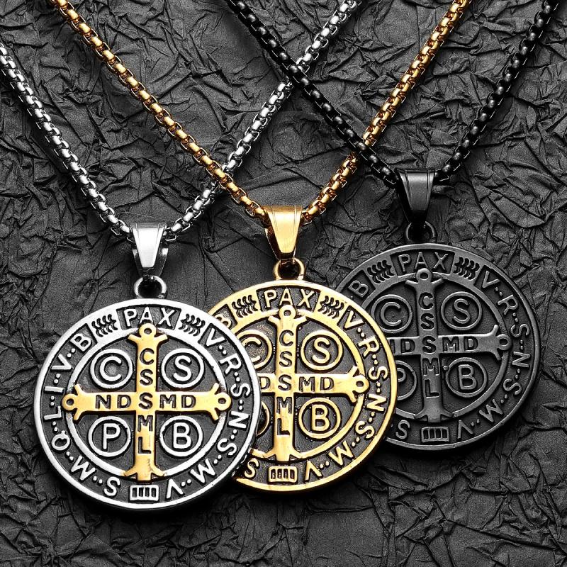 Collier pendentif d'exorcisme de Saint Benoît - Amulettes de protection puissantes