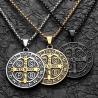 Collier pendentif d'exorcisme de Saint Benoît - Amulettes de protection puissantes