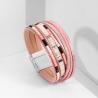Boho-Armband aus gewebtem Leder für Damen | Magnetverschluss