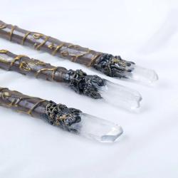Sceptre en quartz naturel - Baguette magique en cristal décorative