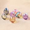 Perles de cristal colorées en forme de larme pour la création de bijoux