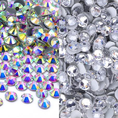 Cristaux à paillettes AB : Strass thermocollants pour loisirs créatifs et mode