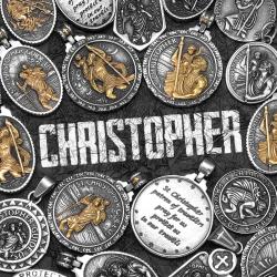 Erkekler ve Kadınlar için Paslanmaz Çelik Aziz Christopher Kolyesi