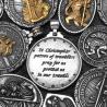 St.-Christophorus-Halskette aus Edelstahl für Damen und Herren