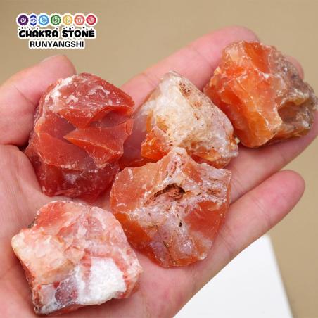 Doğal Karnelyan Kristal Seti | Ham Taş Difüzör ve Dekoratif Eşya