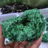 Cube de cristal de malachite brute naturelle - Spécimen minéral unique pour la décoration