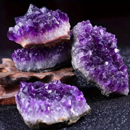 Amethyst Geode Cluster: Natural Crystal Decor for Home & Aquarium