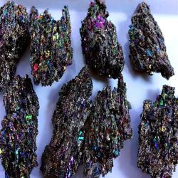 Spécimen de cristal de quartz noir - Décoration unique en carbure de silicium