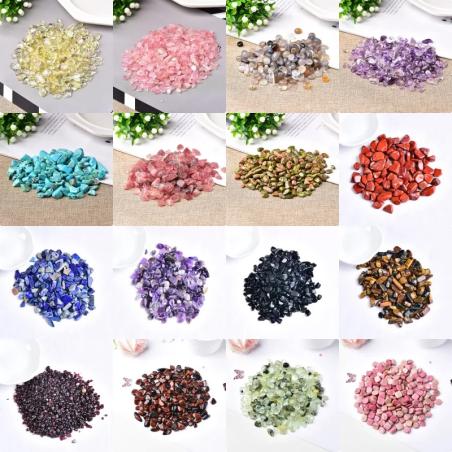 Ghiaia di cristallo naturale di quarzo rosa e ametista - Decorazione e guarigione della casa