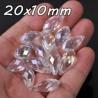 Teardrop Crystal Glass Pendants | AB Color Bead Drops for Jewelry M...
