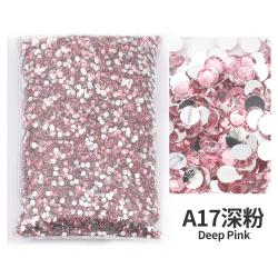 Strass en résine rouge (2-6 mm) - Lot de strass à dos plat pour loisirs créatifs