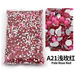 Strass en résine rouge (2-6 mm) - Lot de strass à dos plat pour loisirs créatifs