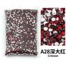 Strass en résine rouge (2-6 mm) - Lot de strass à dos plat pour loisirs créatifs