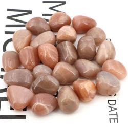 Peach Moonstone Tumbling Stone: Raw, Polished & Energizing