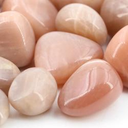 Peach Moonstone Tumbling Stone: Raw, Polished & Energizing
