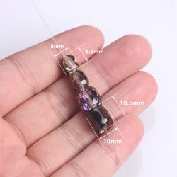 Cam Kristal Boncuklar - Parlak Silindir Şeklinde, 8 mm ve 10 mm