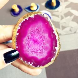 Tranches de géode d'agate : cristaux naturels pour bijoux et décoration