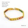 Vergoldetes Perlenarmband | Edelstahl & bunte Perlen