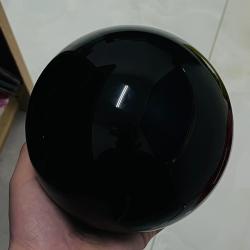 Doğal Siyah Obsidyen Küre | Şifa Amaçlı Büyük Kristal Top