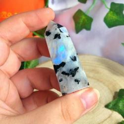 Rainbow Moonstone Tower: Ethereal Home Decor & Gift