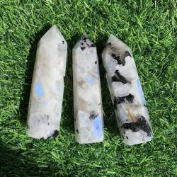 Rainbow Moonstone Tower: Ethereal Home Decor & Gift