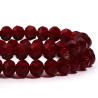 Perles de cristal rouge grenade à facettes pour la création de bijoux