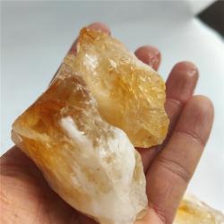 Cristaux de citrine brute aux vertus curatives | Pierres naturelles pour la décoration et les cadeaux