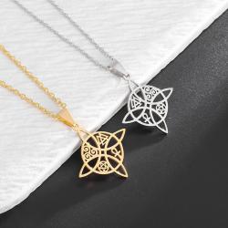 Mystische Knoten- und Symbolkette: Wicca- und heidnischer Schmuck
