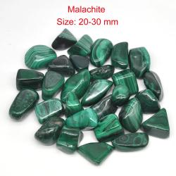 Malachite Tumbled Stones: Natural Healing Crystals for Reiki & Decor