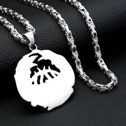 Wikinger-Halskette mit Odin-Rabenanhänger | Amulett aus Edelstahl