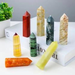 Pointes de cristal d'améthyste et de quartz rose : Guérison et décoration