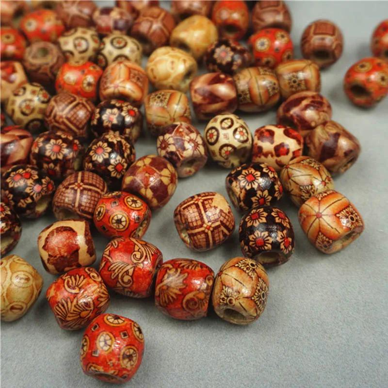Vintage Wooden Beads | Big Hole, Natural & Durable | DIY Jewelry