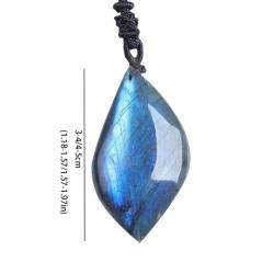 Pierre à polir en cristal de labradorite : forme géométrique et beauté naturelle