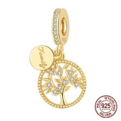 Breloque boussole en argent sterling - Pendentif chapelet et bracelet