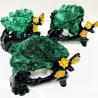Cube de cristal de malachite brute - Décoration naturelle pour la maison et le jardin