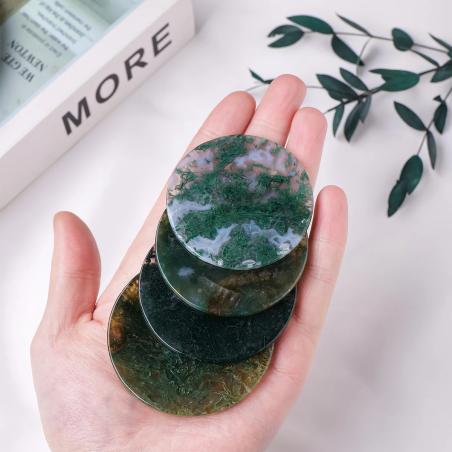 Natural Moss Agate Stone - Raw Decor & DIY Jewelry Making