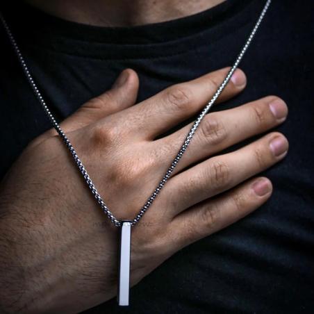 Waterproof Stainless Steel Pendant Necklace - Minimalist Style