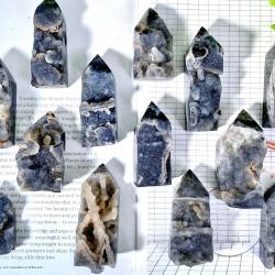 Pointe de cristal de sphalérite noire - Guérison naturelle et décoration d'intérieur