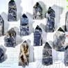 Pointe de cristal de sphalérite noire - Guérison naturelle et décoration d'intérieur