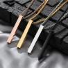 Waterproof Stainless Steel Pendant Necklace - Minimalist Style