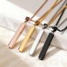Waterproof Stainless Steel Pendant Necklace - Minimalist Style