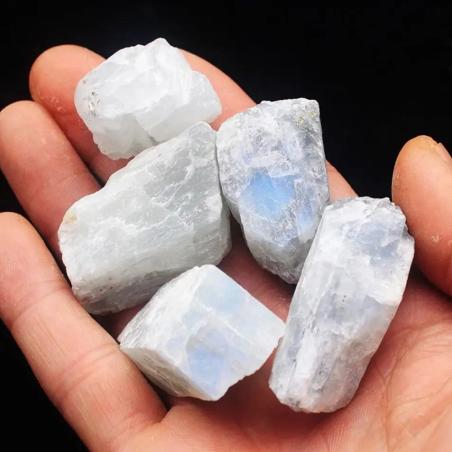 Natural White Moonstone Gravel & Decor - Unique Crystals for Garden...