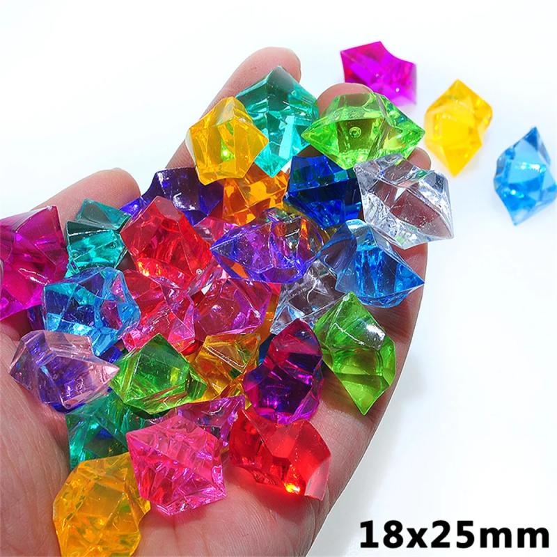 Gravier de cristal coloré | Décorations pour aquarium et bassin (20 pièces)
