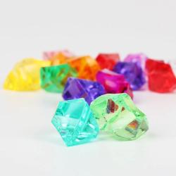 Gravier de cristal coloré | Décorations pour aquarium et bassin (20 pièces)