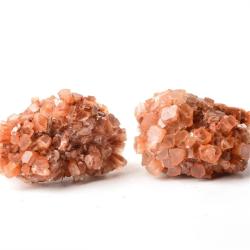 Rare Orange Aragonite Quartz Crystal Cluster - Natural Specimen
