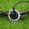 Collier pendentif dragon gothique et rune - Style nordique vintage