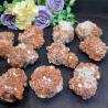 Rare Orange Aragonite Quartz Crystal Cluster - Natural Specimen